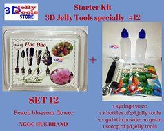 Starter Kit 3D Jelly Tools specially Type 12 - Peach blossom flower