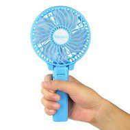 Baaaq Handheld Mini Battery Fan Foldable Fans for Home and Travel (Foldable Fans, Blue) N14