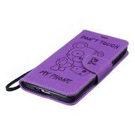Galaxy Grand Prime Case, Galaxy Grand Prime Wallet Case,PHEZEN Cute Bear Don't Touch My Phone Design PU Leather... N18