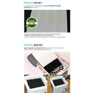 Joayo HEPA-Type USB Mini Quadrilateral Anionic Air Purifier(Included 3 filters) (gray) N6