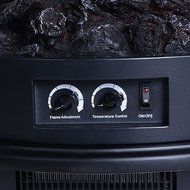 Free Standing Electric 1500W Fireplace Heater Fire Flame Stove Wood Adjustable N6