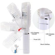 Niceshop Portable Handheld Mini Rechargeable Fans Battery Operated Cooling Fan Electric Personal Fans Foldable... N7