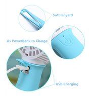 Rechargeable Handheld USB Mini Misting Fan with Personal Cooling Outdoor Mist Humidifier Portable Desktop Humidifier... N19