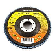 Forney 71985 Flap Disc, Type 29 Blue Zirconia with 7/8-Inch Arbor, 40-Grit, 4-1/2-Inch by Forney