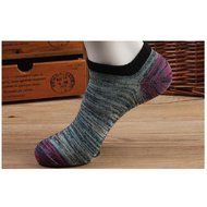 KAKA(TM) Men's Summer Stripe Style Cotton Casual Deodorant Short Sports Socks 10 Pairs Mix Color Shipping N9