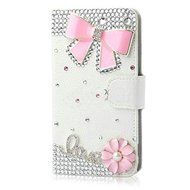 Spritech(TM) Bling Phone Case For Samsung Galaxy S6 Edge Plus,3D Handmade Colorful Crystal White Flower Accessary... N3