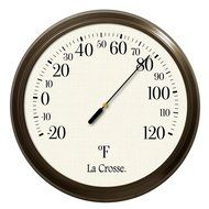 LaCrosse 104-108 Analog Round Thermometer, 8.5" N3
