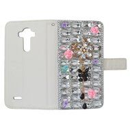 Spritech(TM) Bling Phone Case For Samsung Galaxy S6 Edge Plus,3D Handmade Colorful Crystal White Flower Accessary... N9