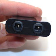 Maxhood Toslink Digital Optical Audio Splitter 1 in 2 Out Audio Adapter Cable N2