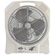 HAITRAL Rechargeable Table Fan SF-399A Turbo Force Air Circulator AC/DC Operated with Led Light N7