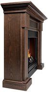 Real Flame Hillcrest Ventless Gel Fuel Fireplace Chestnut Oak N4