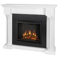 Real Flame 5420E Verona Electric Fireplace, Medium, White N2