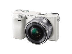 Sony Alpha a6000 White Interchangeable Lens Camera with 16-50mm and 55-210mm Sony E-Mount Lenses - International...