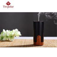 Tri-polar 50mlPortable Wood Grain Ultrasonic Mist Whisper-Quiet Vehicle-Mounted Aromatherapy Essential Oil Diffuser... N5