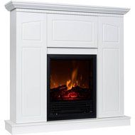 Electric Fireplace with 40" Mantle and Storage