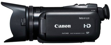 Canon digital video camera iVIS HF G20 10x optical zoom built-in 32GB memory Black IVISHFG20