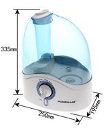 HOMEIMAGE 1.58 Gallons per day Output, 1.19 gallons or 4.5 liters Large Tank Capacity Cool Mist Humidifier - HI-HYB12BLUM N8