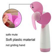 Jozabova&reg; Personal Hand-held/Portable Battery Operated Super Mute Mini Air Fan for Home and Travel (Blue2) N7