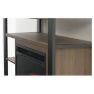 Glynnis 46 in. Media Console Infrared Modern Small Indoor Portable Electric Fireplace in Medium Ash Finish for... N5