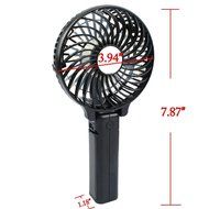 LETSBAY Foldable Hand Fans Battery Operated Rechargeable Handheld Mini Cooling Fan Electric Personal Fans Hand... N6