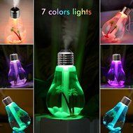 LifBetter 400ml Ultrasonic Mist Humidifier Very Quiet USB Air Purifier with 7 Gradually Changing Color Lights... N7