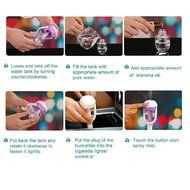 Car Diffuser Mini Travel Size Air Diffuser aroma therapy in Lolipop Color-1pc / color random