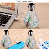 LifBetter 400ml Ultrasonic Mist Humidifier Very Quiet USB Air Purifier with 7 Gradually Changing Color Lights... N8