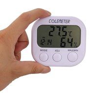 Mini Hygrometer, MOOST Indoor LCD Digital Humidity Thermometer Clock Temperature Meter Gauge for Bedroom Kitchen...