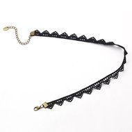 Vintage Women Black Lace Flower Choker Collar Necklace Gothic Punk Jewelry N7