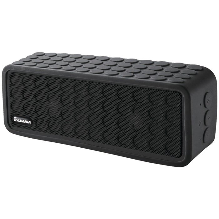 Sylvania SP258-BLACK Rugged Bluetooth Portable Speaker