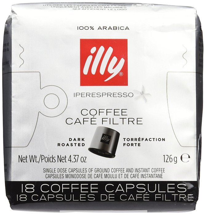 Illy Iper Coffee Cube Dark Roast Coffee Capsules 18 Count