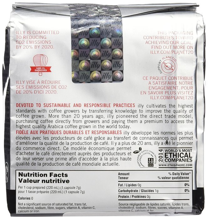 Illy Iper Coffee Cube Dark Roast Coffee Capsules 18 Count N2