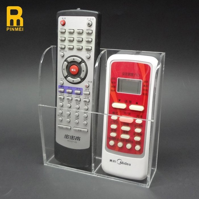 PINMEI Remote Control Holder Clear Acrylic Home Organizer