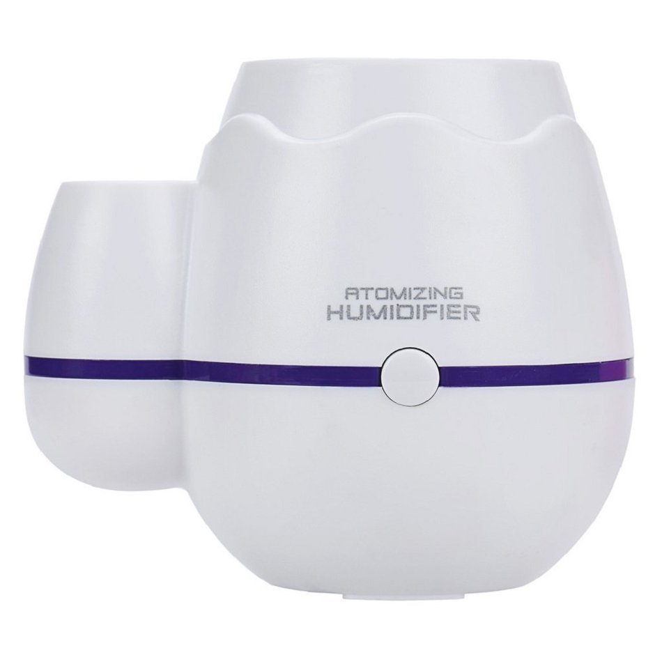 Gillberry Ultrasonic Can flower arrangement Aroma LED Humidifier Air Diffuser Atomizer (White) N7