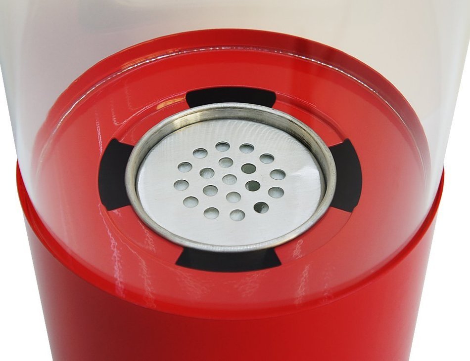 Flame Tabletop Firepit Ethanol Fireplace Red (Red) N2