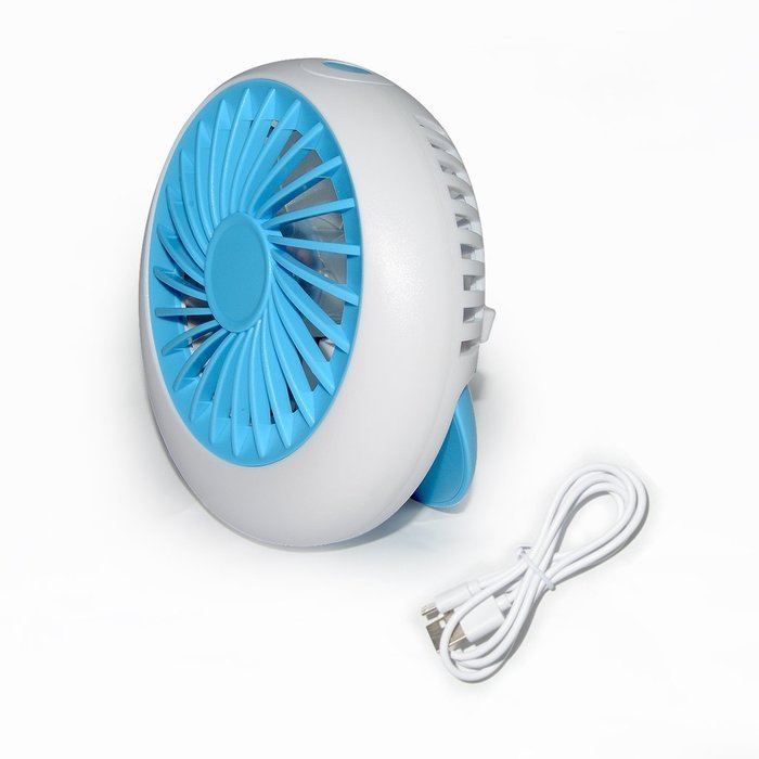 GaGa MILANO 5-inch Mini Quietness Desktop Fan Hand Hold And Support 3 Speed Cool Fan with USB Charge for Home... N9