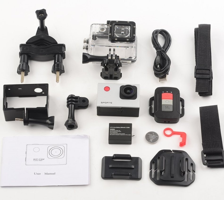 Olatec F56 Waterproof Wifi Ir Remote Control Portable Action Camera Hd 1080p 2.0 Inch LCD Sports Dv Extreme Sports... N5