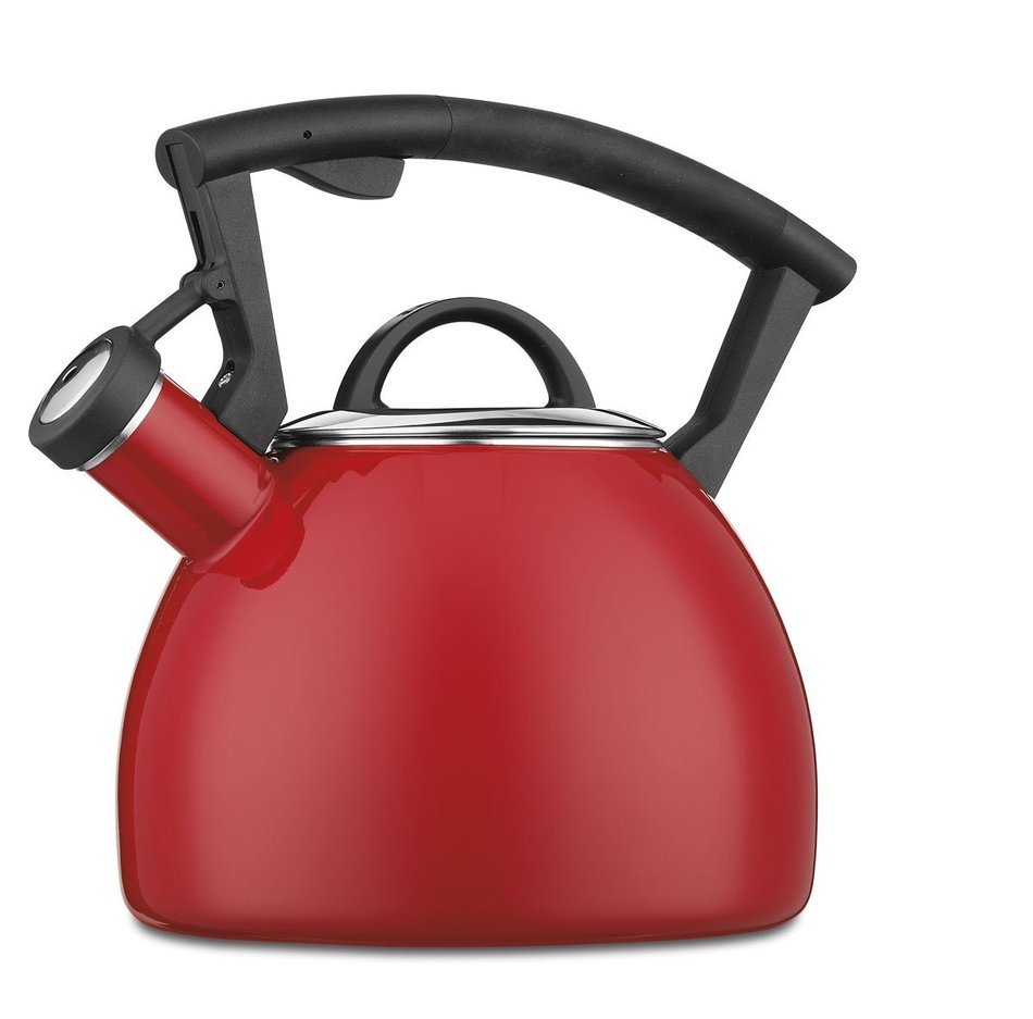 Cuisinart CTK-EOS14BK Bravo Enamel-on-Steel Stovetop Teakettle, Black N4