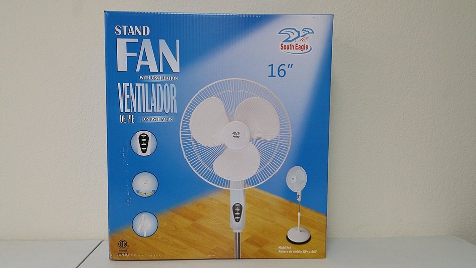 South Eagle Adjustable 16 Inch Remote Control Stand Fan RSF15-40P