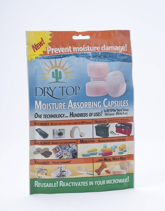 DRY TOP 5pk Reusable Moisture Absorbing Dehumidifier