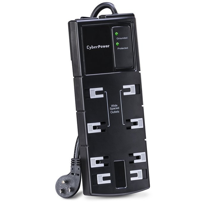 CyberPower CSB806 Surge Protector 8-Outlets 6 Ft Cord 1800 Joules N6