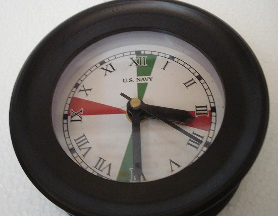 U.S. Navy Marine RADIO ROOM wall Clock - 100% SATISFACTION - ROMAN Letters - Marine / Nautical / Boat / Maritime N2