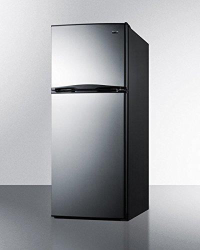 Summit FF1085SS 24" Energy Star Qualified Top Freezer Refrigerator with 9.9 cu. ft. Capacity Frost-Free Operation...