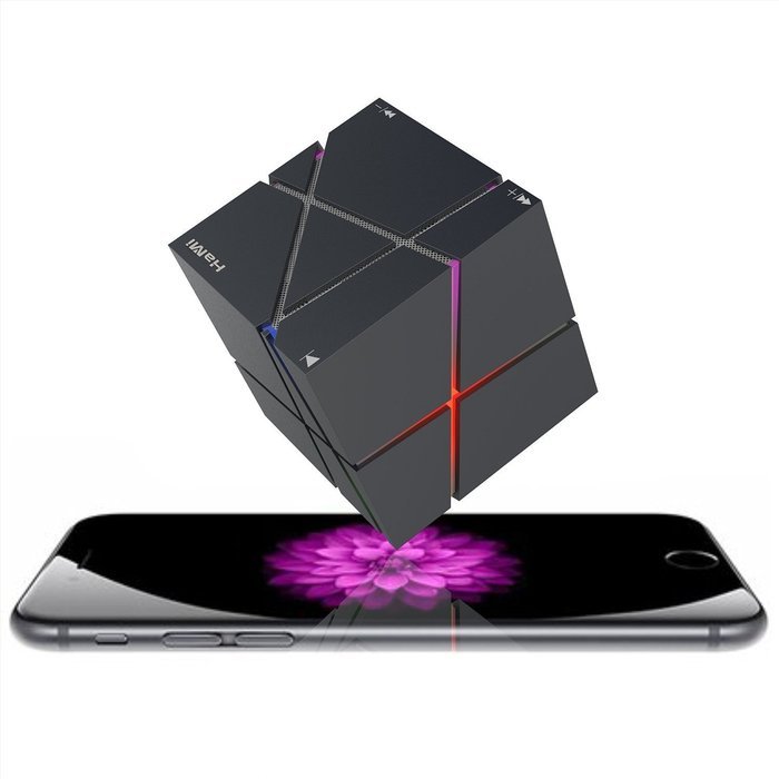 HaMi Allspark Cube Wireless Bluetooth Speaker, Led Light Portable Bluetooth Speaker Powerful Sound with Build-in... N4