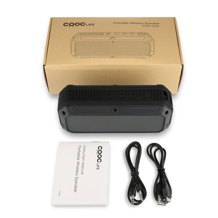 CRDC Life Wireless Portable Bluetooth Speakers 4.0 Rechargeable 2600mAh Battery Play For 10 Hour 2&times;3W Stereo Sport... N14