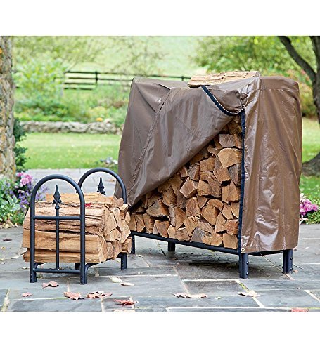 Small Heavy-Duty Steel Woodrack with Finial Design N2