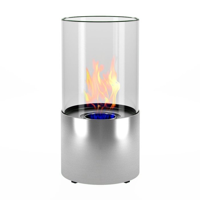 Moda Flame Lit Table Top Firepit Bio-ethanol Fireplace in Stainless Steel N13