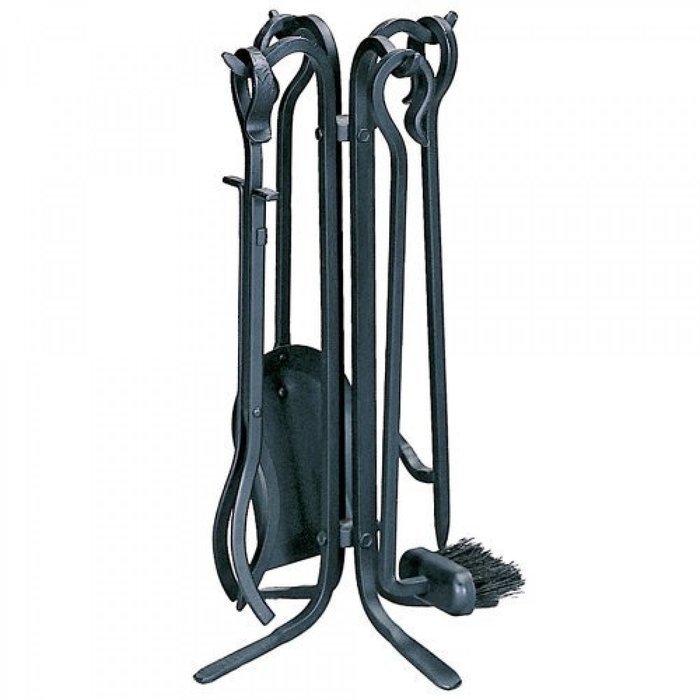 Blue Rhino 5-Piece Black Finish, Mini Fireplace Tool-set, Black