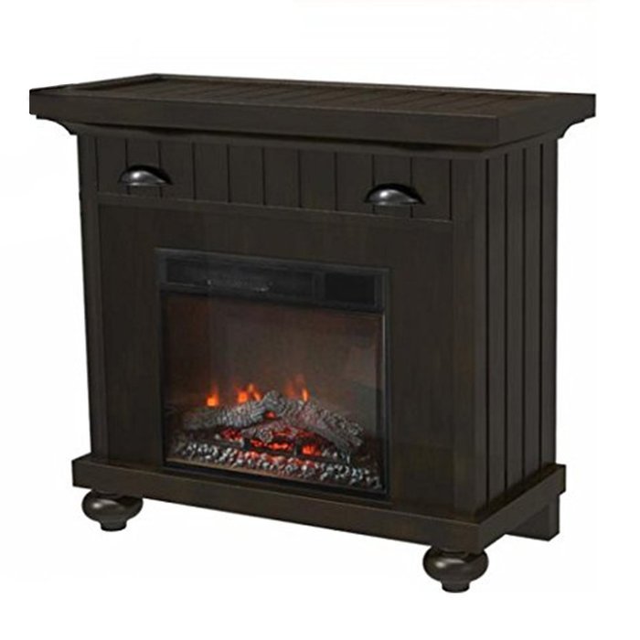 Fumiax Retro Style Electric Fireplace Mantel N2