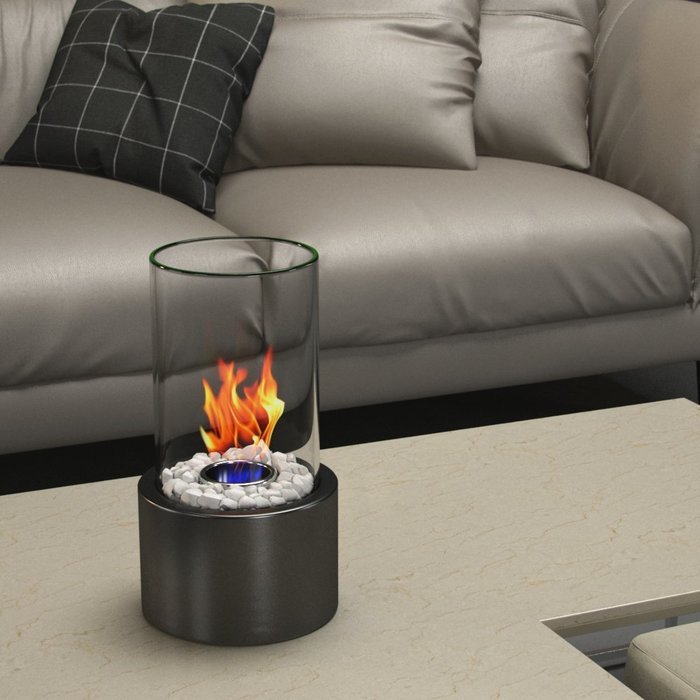 Moda Flame Ghost Tabletop Firepit Ethanol Fireplace Black